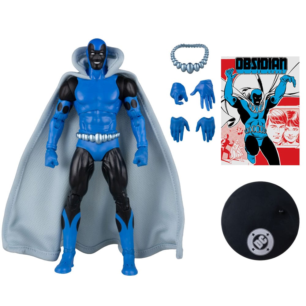 DC Direct Action Figure Obsidian (Infinity Inc #16) (Chase) (Gold Label) 18 cm