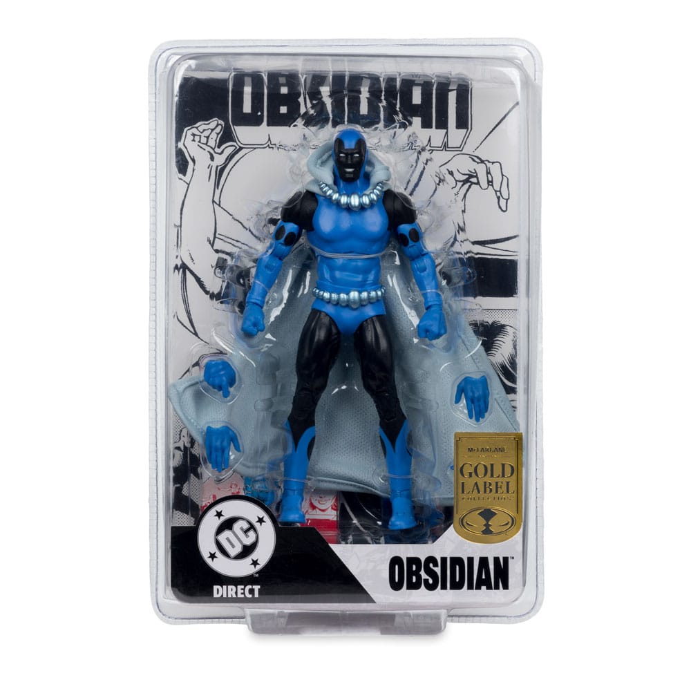 DC Direct Action Figure Obsidian (Infinity Inc #16) (Chase) (Gold Label) 18 cm
