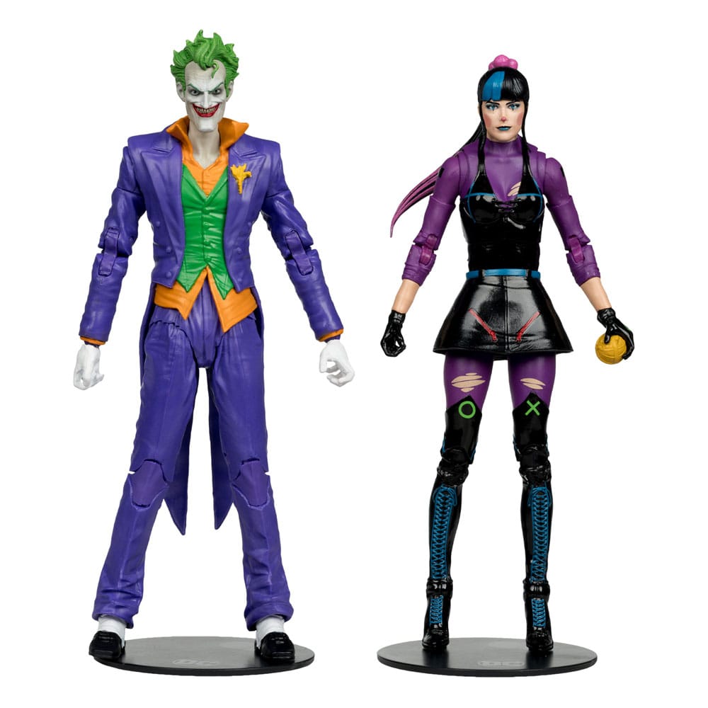 Confezione da 2 action figure DC Multiverse Joker e Punchline da 18 cm