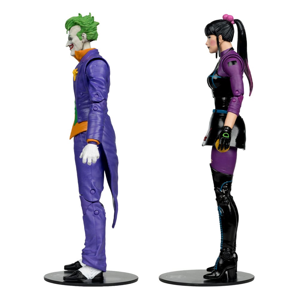 Confezione da 2 action figure DC Multiverse Joker e Punchline da 18 cm
