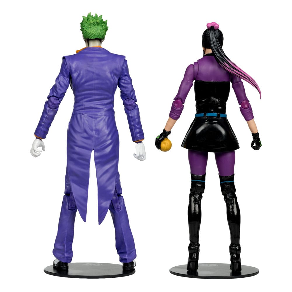 Confezione da 2 action figure DC Multiverse Joker e Punchline da 18 cm