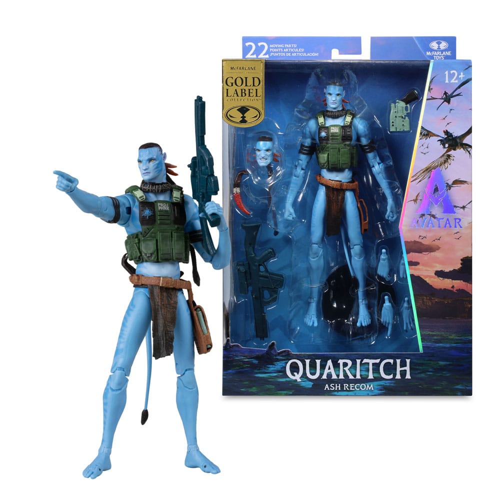 Avatar: Fire and Ash Recom Quaritch (Gold Label) Action Figure 18 cm
