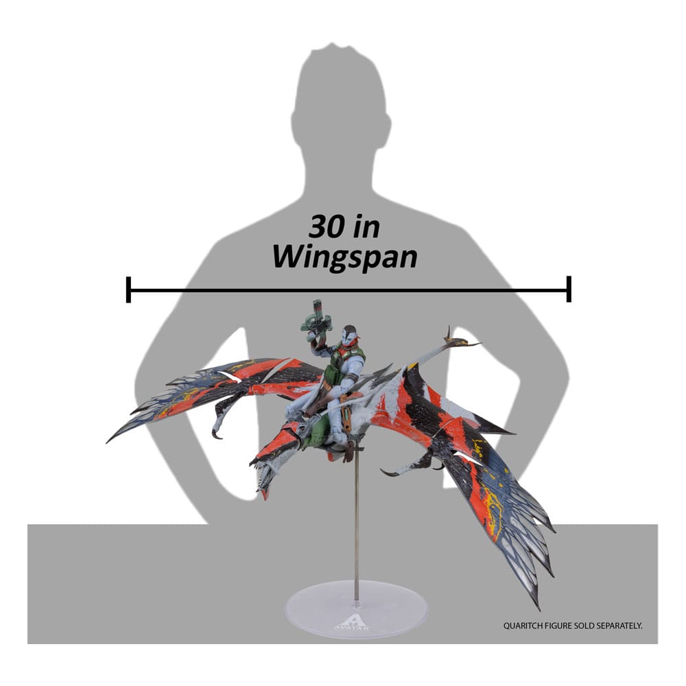 Avatar: Fire and Ash Action Figure Quaritch's new Banshee