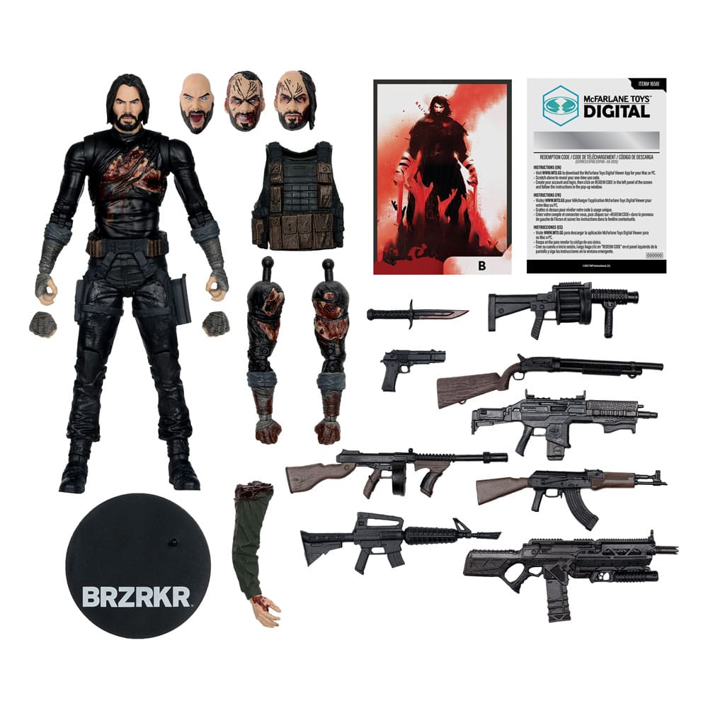 DC Direct McFarlane Toys Action Figure digitale BRZRKR B 18 cm