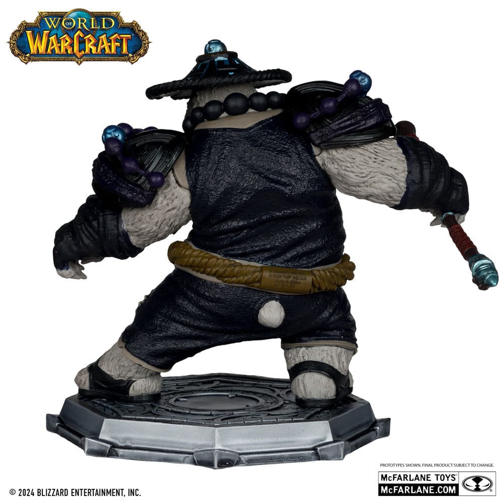 Statuetta in PVC di World of Warcraft, confezione da 2, scala 1/12, Cacciatore di nani: Maestro delle bestie e Pandaren: Monaco (etichetta dorata), 15 cm