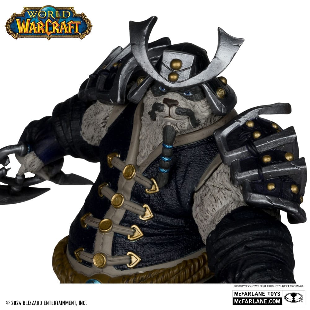 Statuetta in PVC di World of Warcraft, confezione da 2, scala 1/12, Cacciatore di nani: Maestro delle bestie e Pandaren: Monaco (etichetta dorata), 15 cm