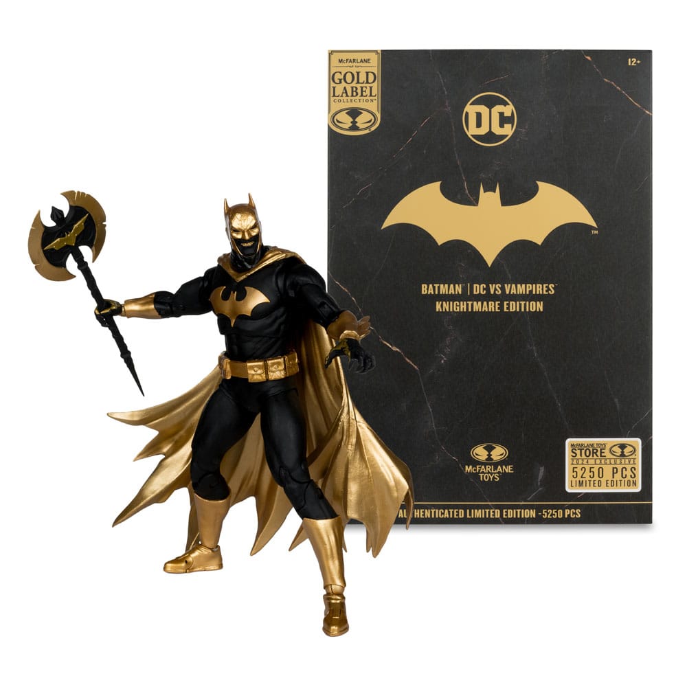 Action figure DC Multiverse Batman (DC vs Vampires) Knightmare Edition (etichetta oro) 18 cm