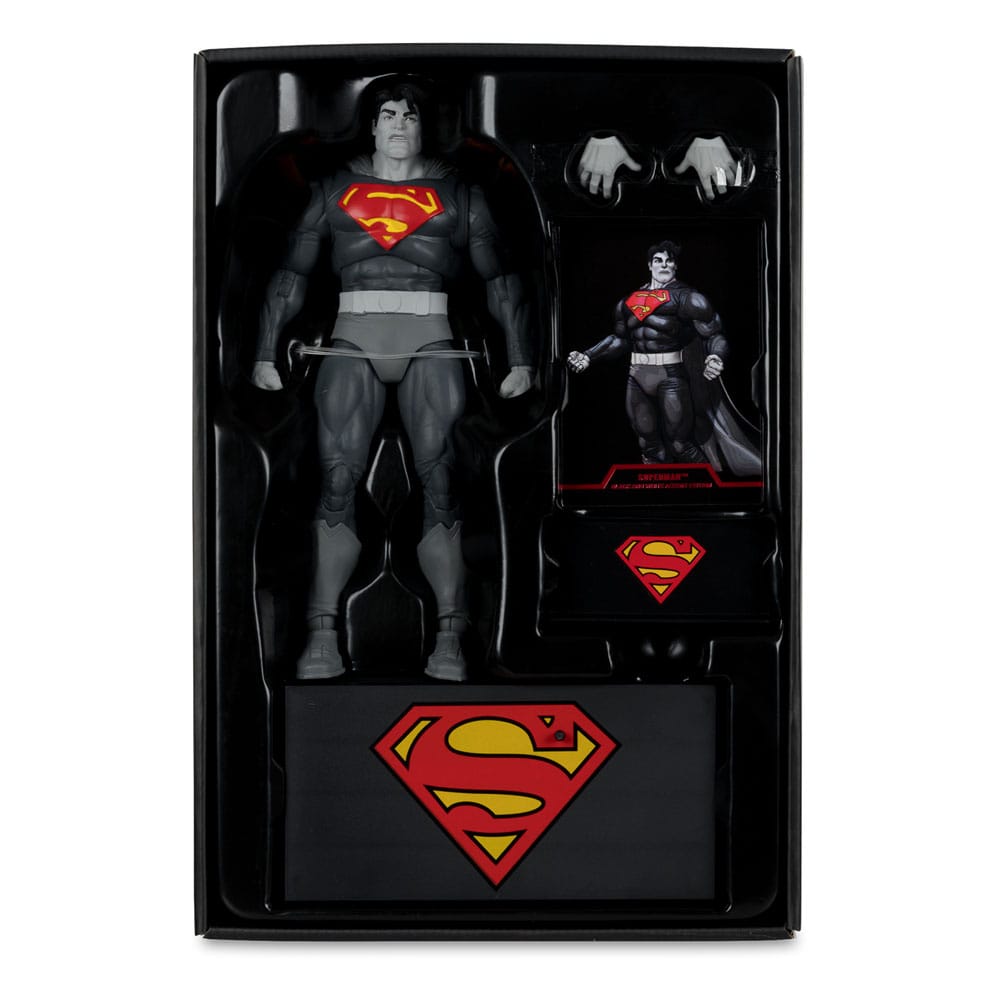 DC Multiverse Action Figure Superman (The Dark Knight Returns) (Black & White Accent Edition) (Gold Label) 18 cm