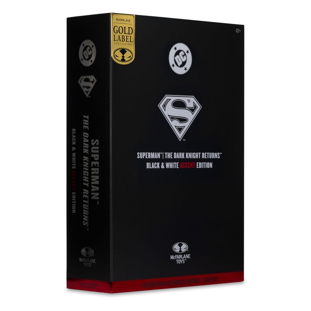 DC Multiverse Action Figure Superman (The Dark Knight Returns) (Black & White Accent Edition) (Gold Label) 18 cm