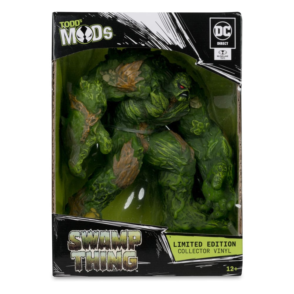 Statua in vinile da collezione DC Direct di Todd's Mods Swamp Thing, 11 cm