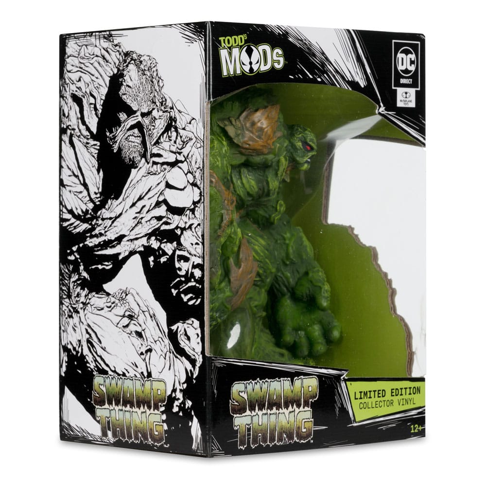 Statua in vinile da collezione DC Direct di Todd's Mods Swamp Thing, 11 cm