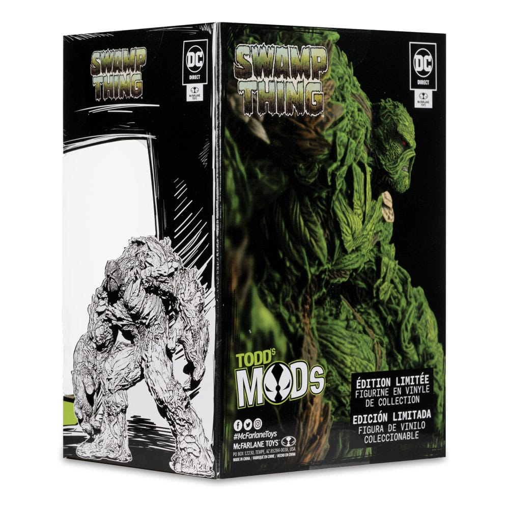 Statua in vinile da collezione DC Direct di Todd's Mods Swamp Thing, 11 cm
