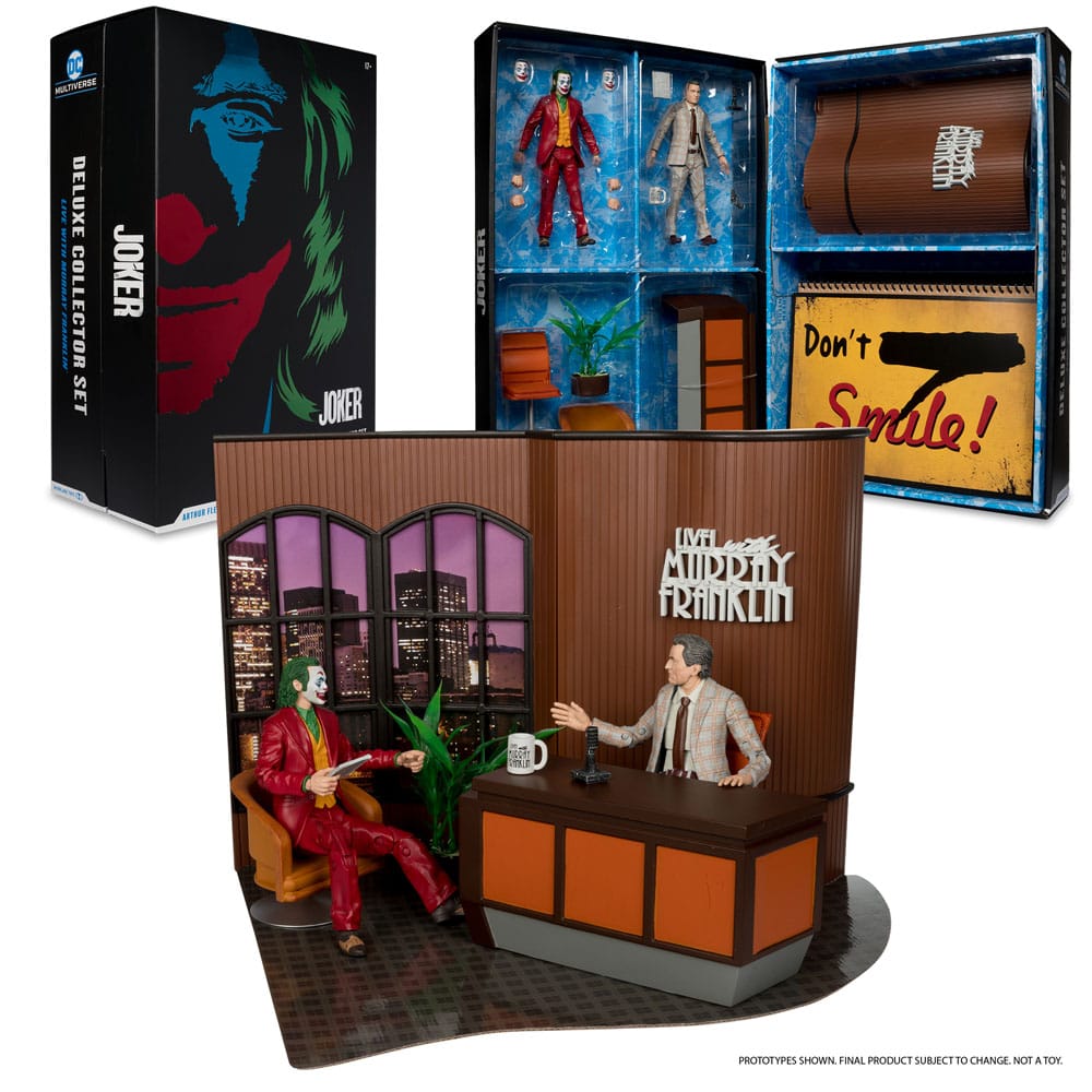Joker DC Multiverse (film Joker) Deluxe Collector's Action Figure The Joker (Live with Murray Franklin) Edizione limitata 18 cm