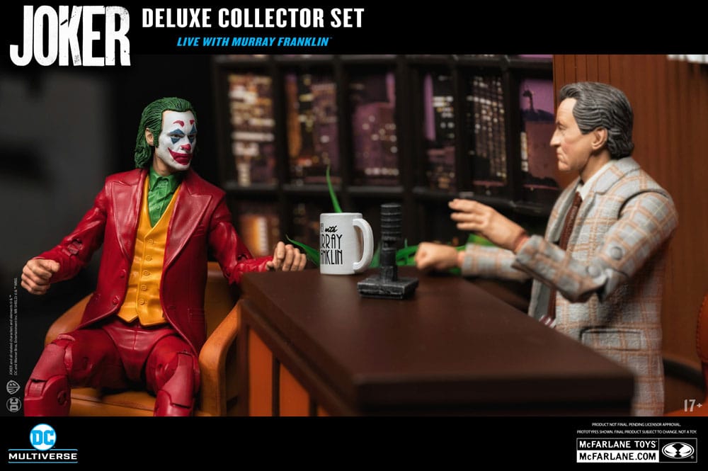 Joker DC Multiverse (film Joker) Deluxe Collector's Action Figure The Joker (Live with Murray Franklin) Edizione limitata 18 cm