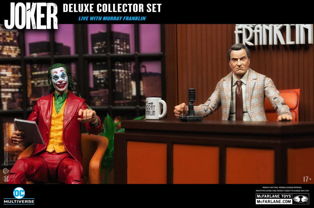 Joker DC Multiverse (film Joker) Deluxe Collector's Action Figure The Joker (Live with Murray Franklin) Edizione limitata 18 cm
