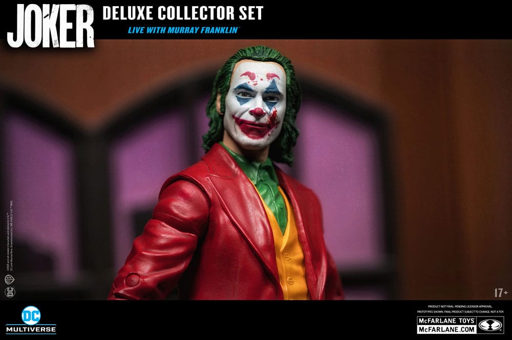 Joker DC Multiverse (film Joker) Deluxe Collector's Action Figure The Joker (Live with Murray Franklin) Edizione limitata 18 cm
