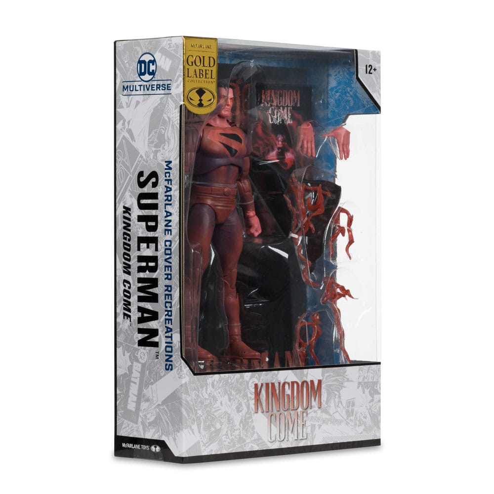 DC Multiverse McFarlane Cover Recreations Action Figure Superman (Kingdom Come) (Gold Label) 18 cm