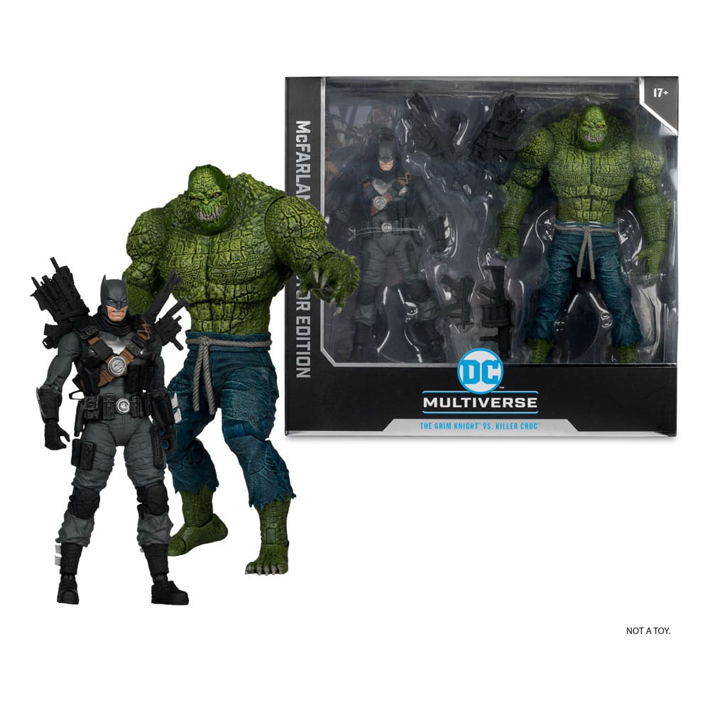 DC Multiverse McFarlane Collector Edition Action Figure 2-Pack #03 Batman contro Killer Croc 18 cm