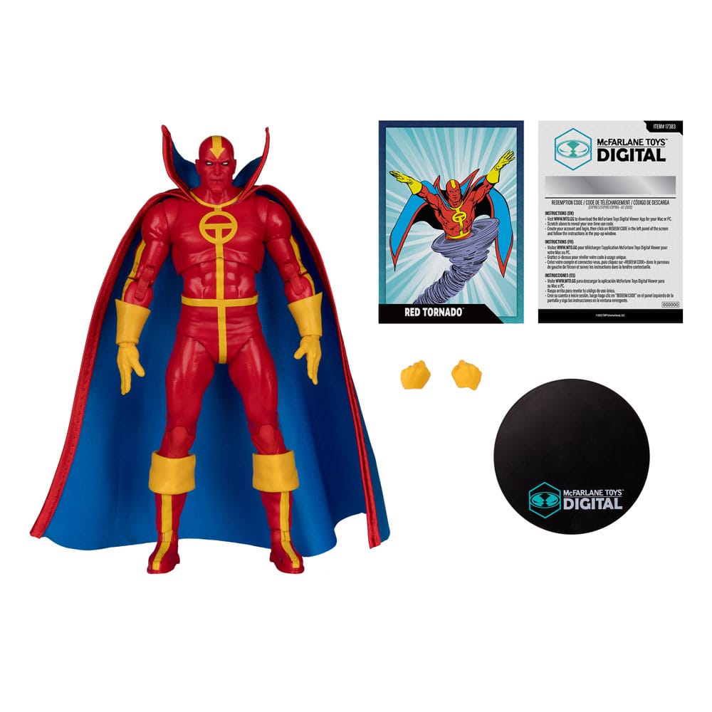 DC Direct McFarlane Toys Digital Action Figure Red Tornado (Bronze Age) 18 cm