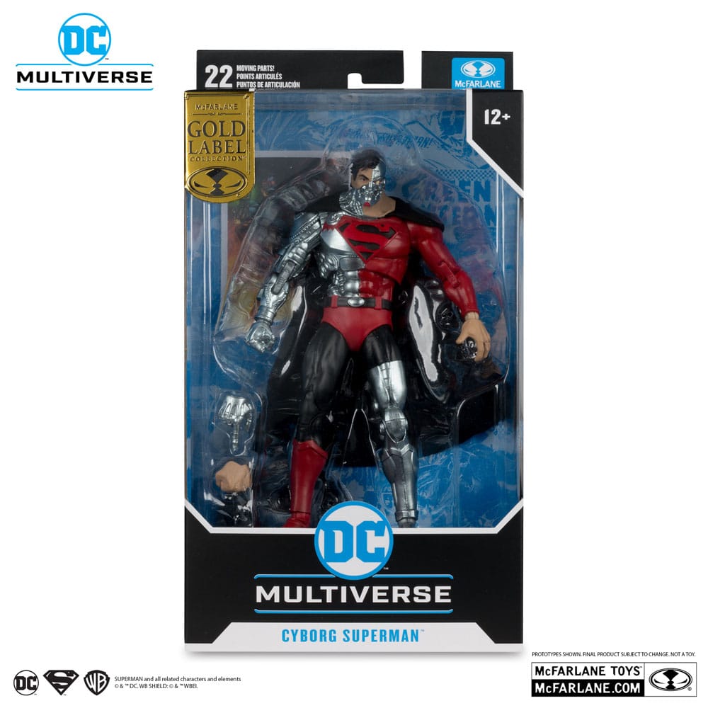 Revenge of the Green Lanterns DC Multiverse Action Figure Cyborg Superman (Gold Label) 18 cm