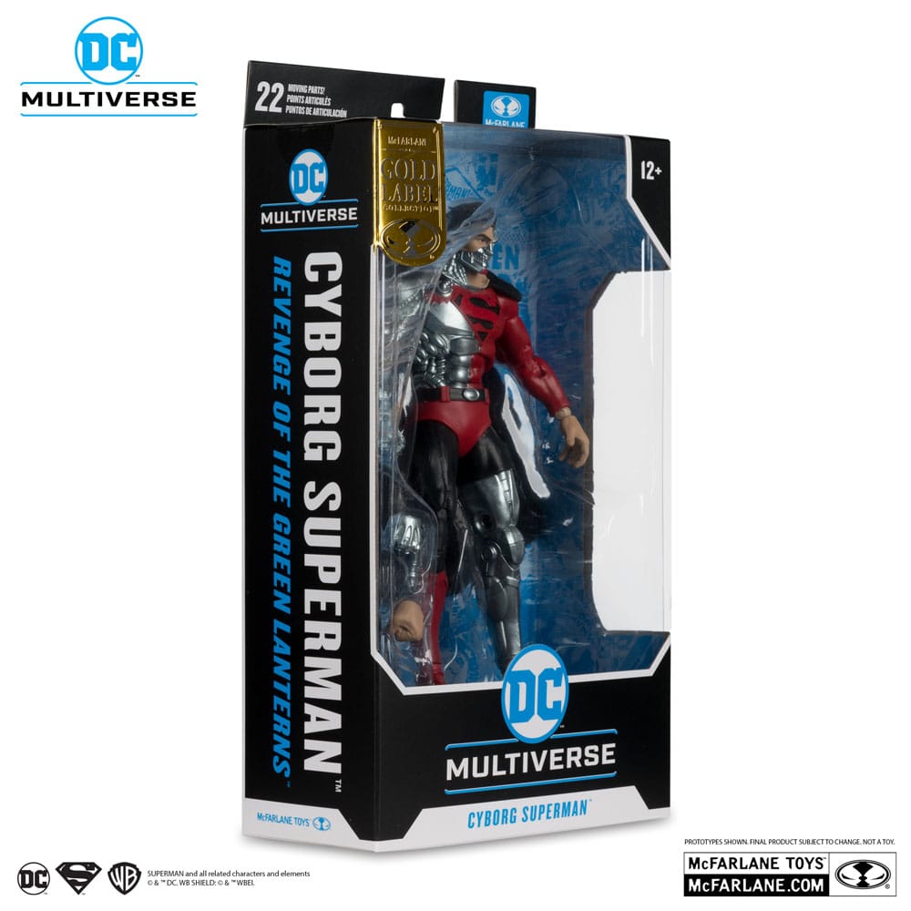 Revenge of the Green Lanterns DC Multiverse Action Figure Cyborg Superman (Gold Label) 18 cm