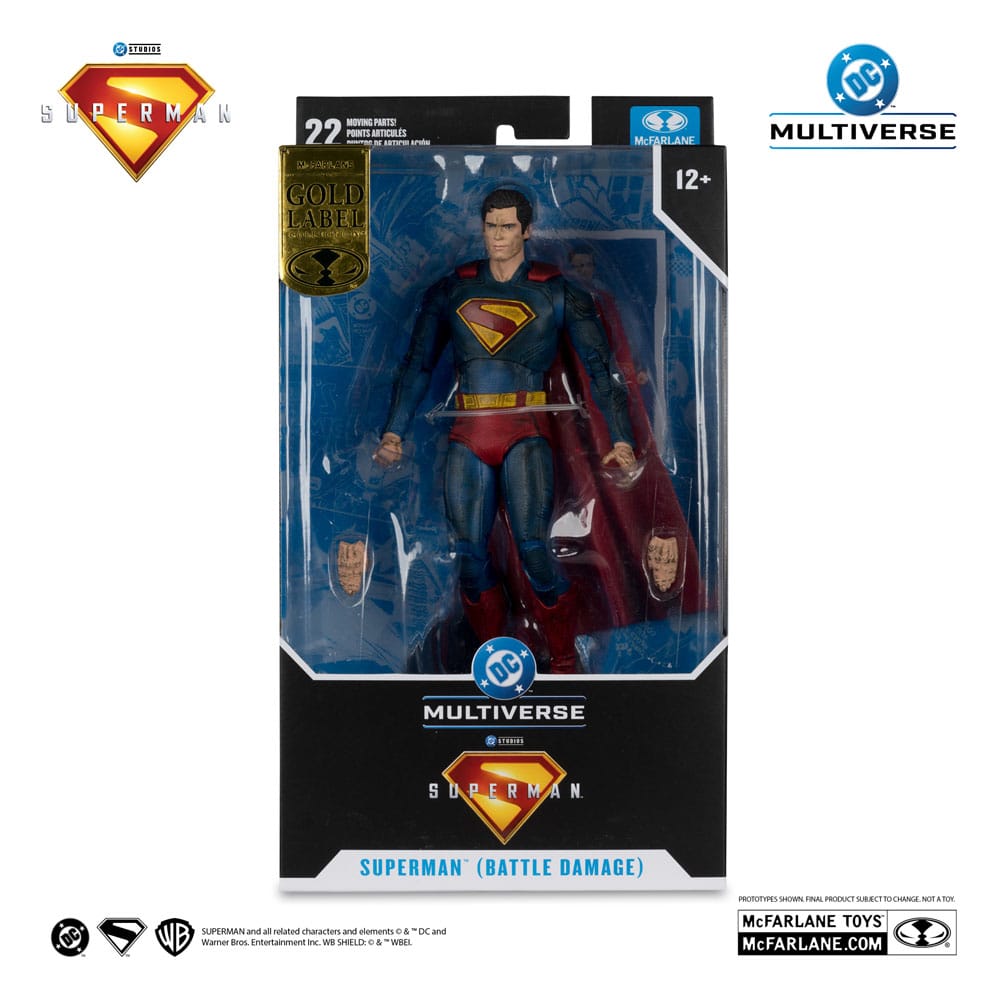 Superman (2025) DC Multiverse Action Figure Superman (Battle Damaged) (Gold Label) 18 cm
