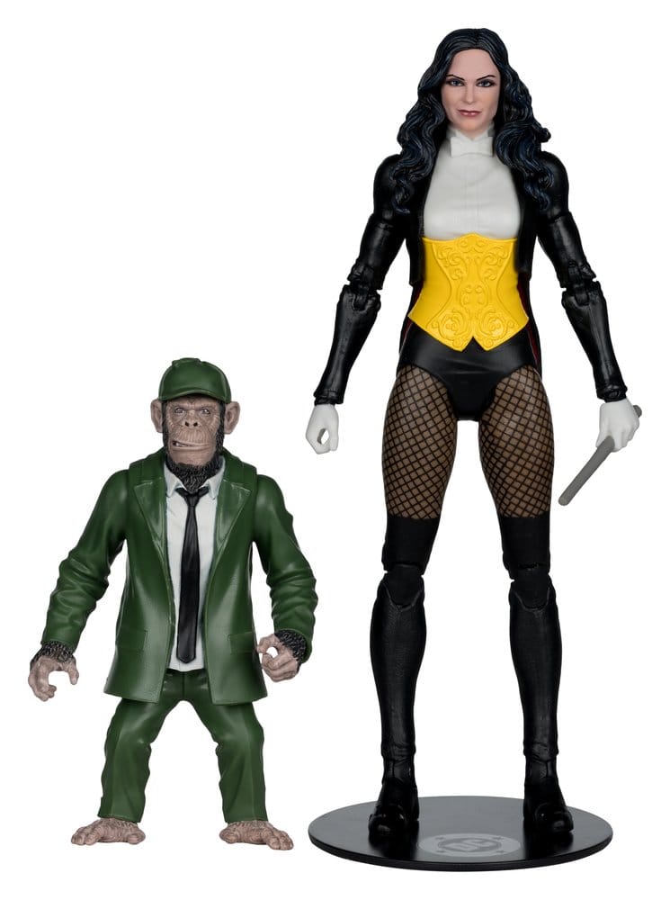 DC Multiverse McFarlane Action Figure Zatanna with Detective Chimp Collector Edition #53 18 cm