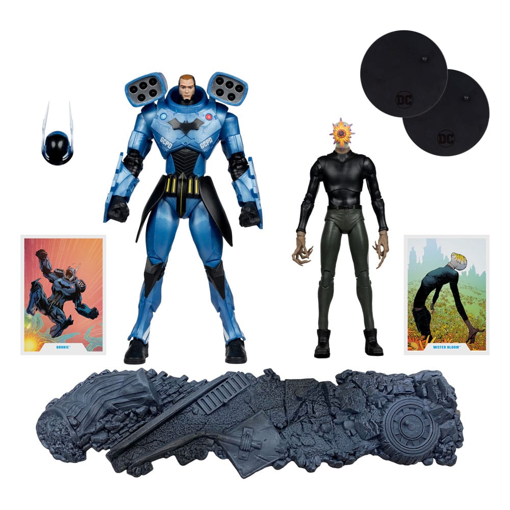 DC Multiverse Action Figure 2-Pack Rookie e Mr. Bloom (Batman: Endgame) (Gold Label) (SDCC) 18 cm