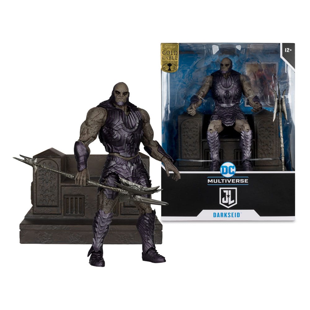 Zack Snyder's Justice League DC Multiverse Mega Action Figure Darkseid con Trono (Etichetta Oro) 24 cm