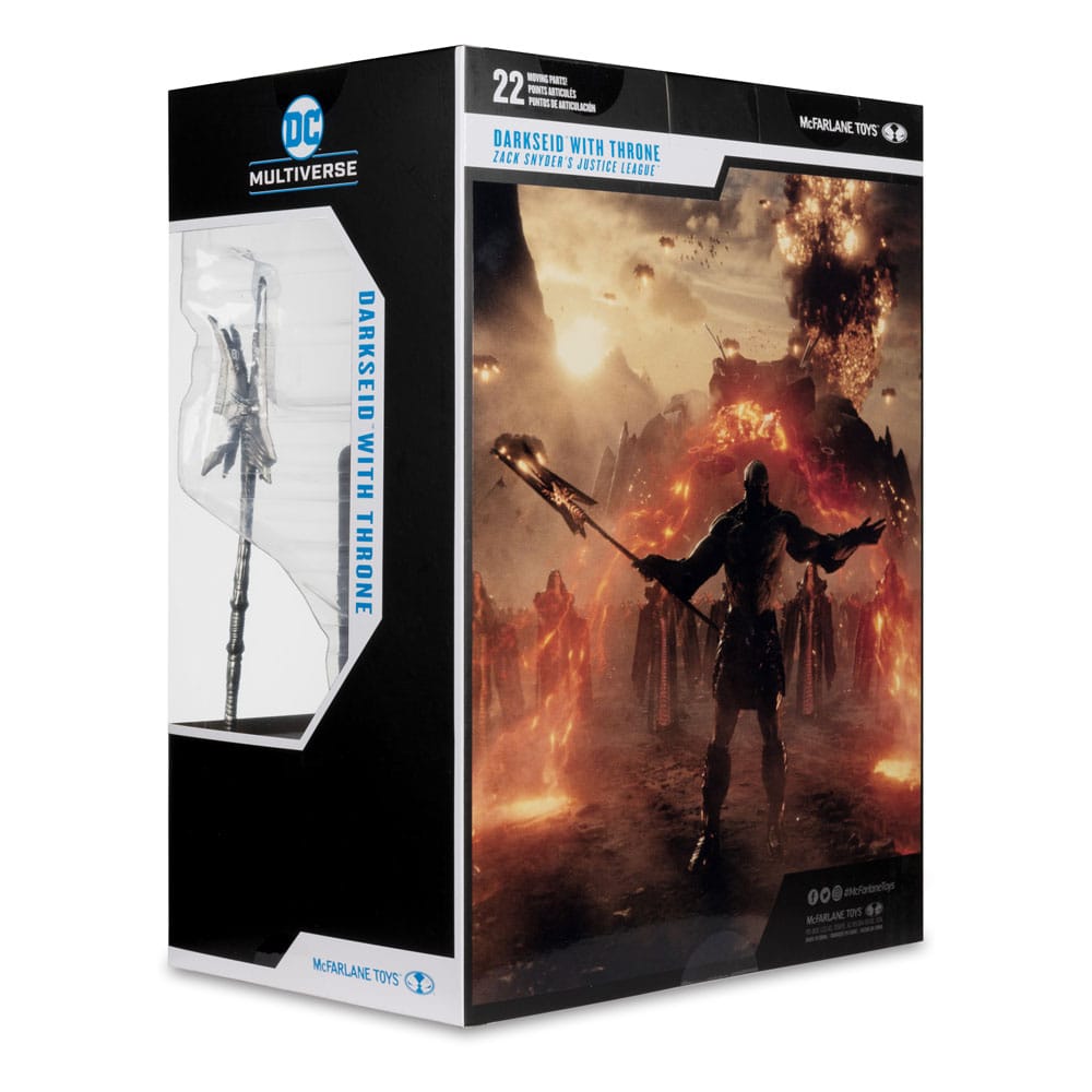 Zack Snyder's Justice League DC Multiverse Mega Action Figure Darkseid con Trono (Etichetta Oro) 24 cm