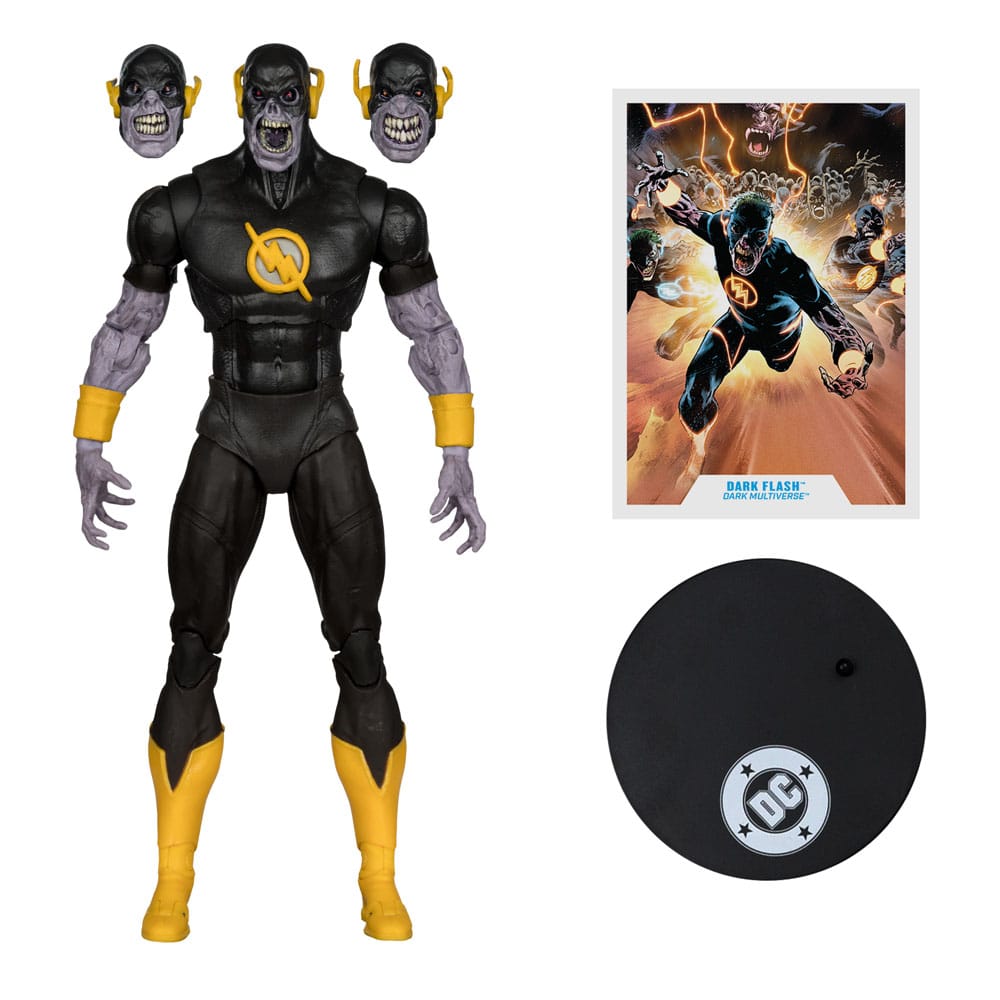 DC Comics DC Multiverse Action Figure Dark Flash (Dark Mulitverse) (Red Platinum Edition) 18 cm