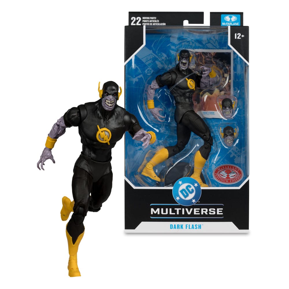 DC Comics DC Multiverse Action Figure Dark Flash (Dark Mulitverse) (Red Platinum Edition) 18 cm