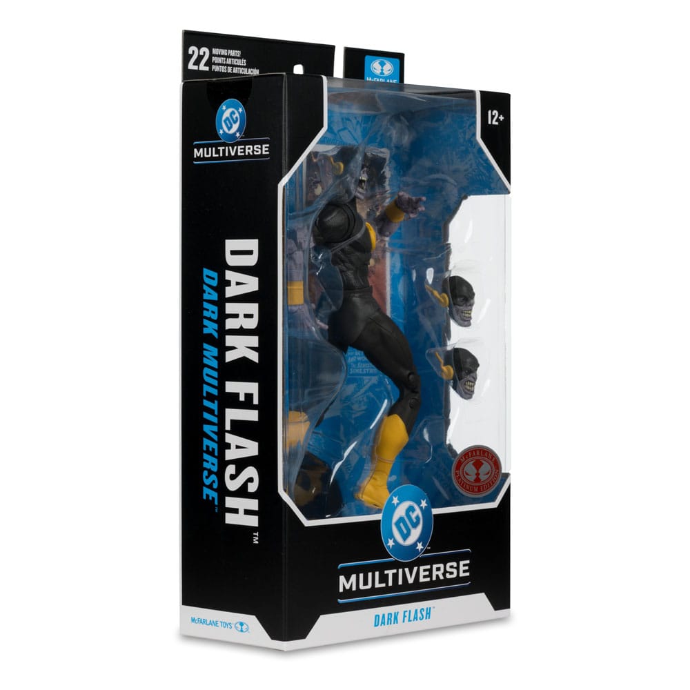 DC Comics DC Multiverse Action Figure Dark Flash (Dark Mulitverse) (Red Platinum Edition) 18 cm