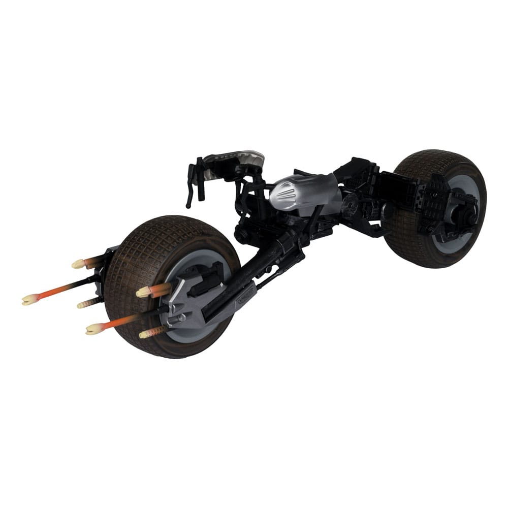 Action figure The Dark Knight DC Multiverse con veicolo Batman e Batpod da 18 cm