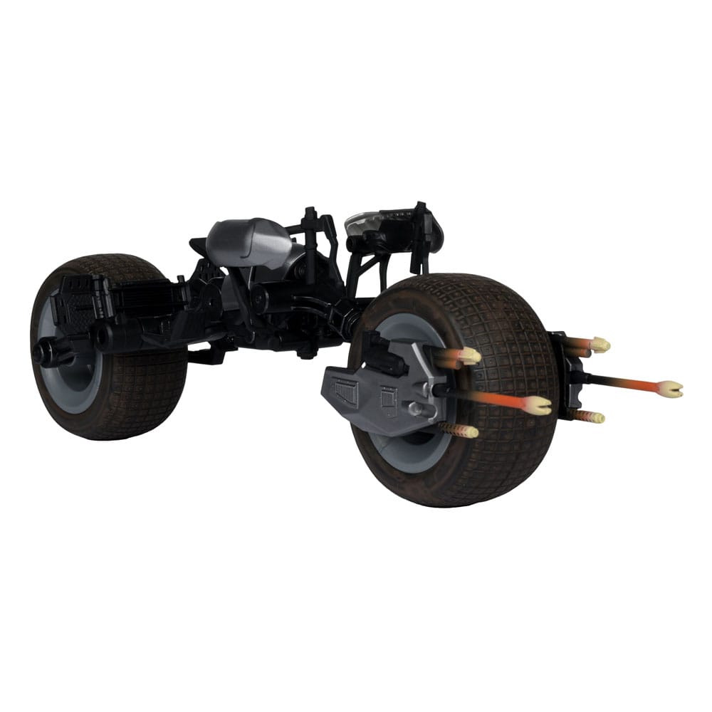 Action figure The Dark Knight DC Multiverse con veicolo Batman e Batpod da 18 cm