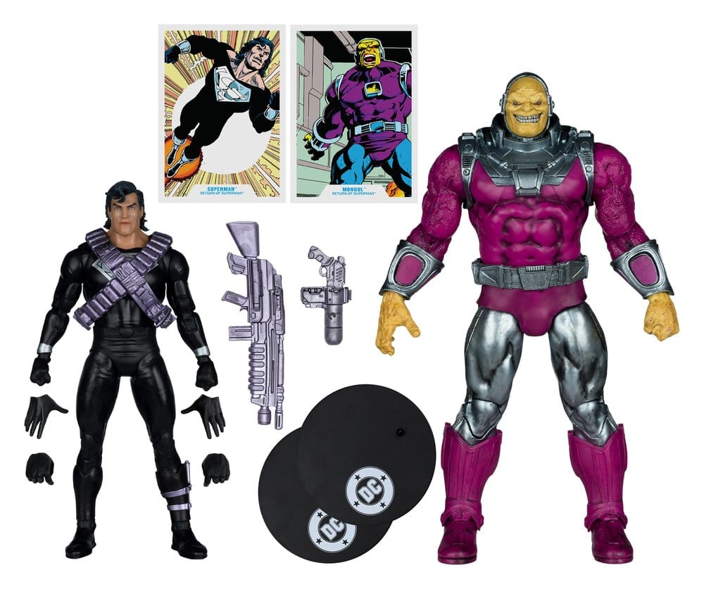 DC Multiverse Megafig Action Figure 2-Pack Mongul vs Superman (Return of Superman) 25 cm