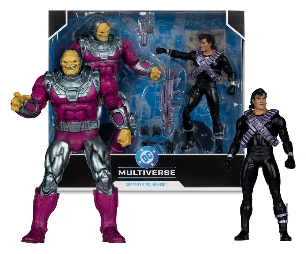 DC Multiverse Megafig Action Figure 2-Pack Mongul vs Superman (Return of Superman) 25 cm