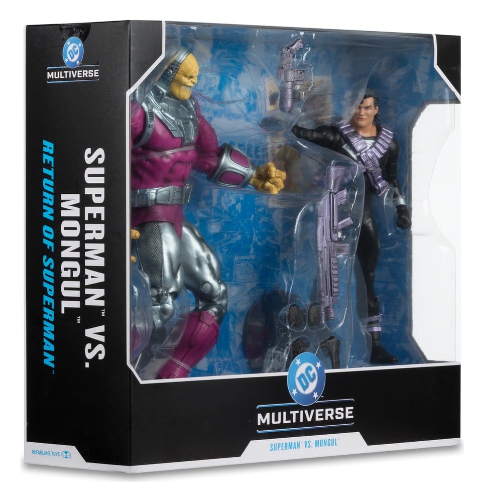 DC Multiverse Megafig Action Figure 2-Pack Mongul vs Superman (Return of Superman) 25 cm