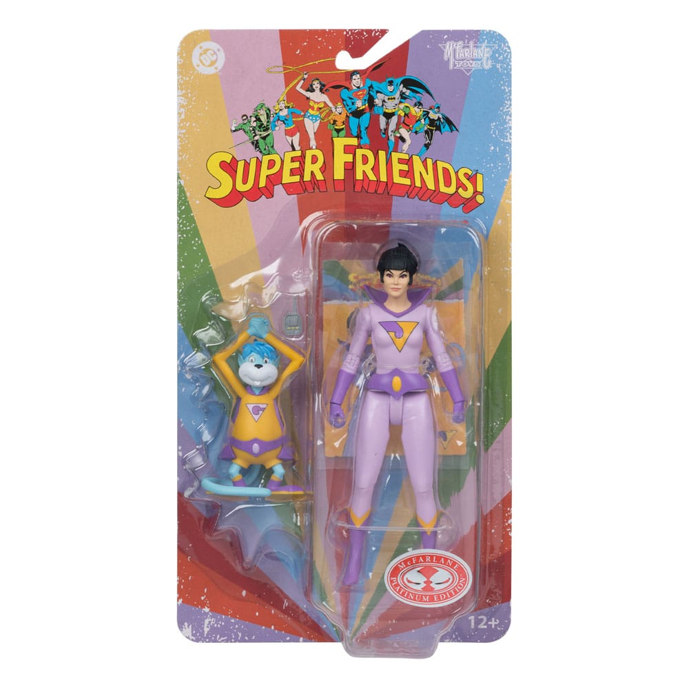 DC Retro Super Friends Action Figure Jayna & Gleek (Red Platinum Edition) 15 cm