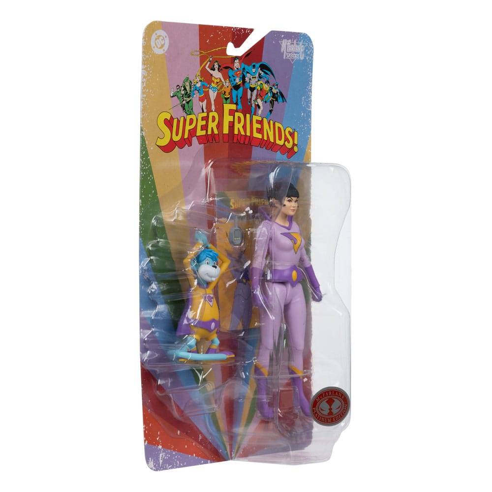 DC Retro Super Friends Action Figure Jayna & Gleek (Red Platinum Edition) 15 cm