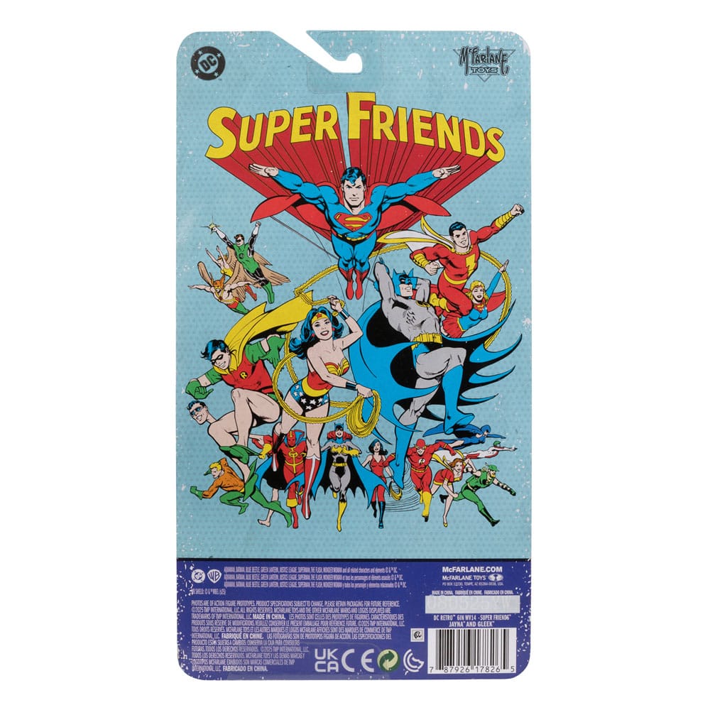 DC Retro Super Friends Action Figure Jayna & Gleek (Red Platinum Edition) 15 cm