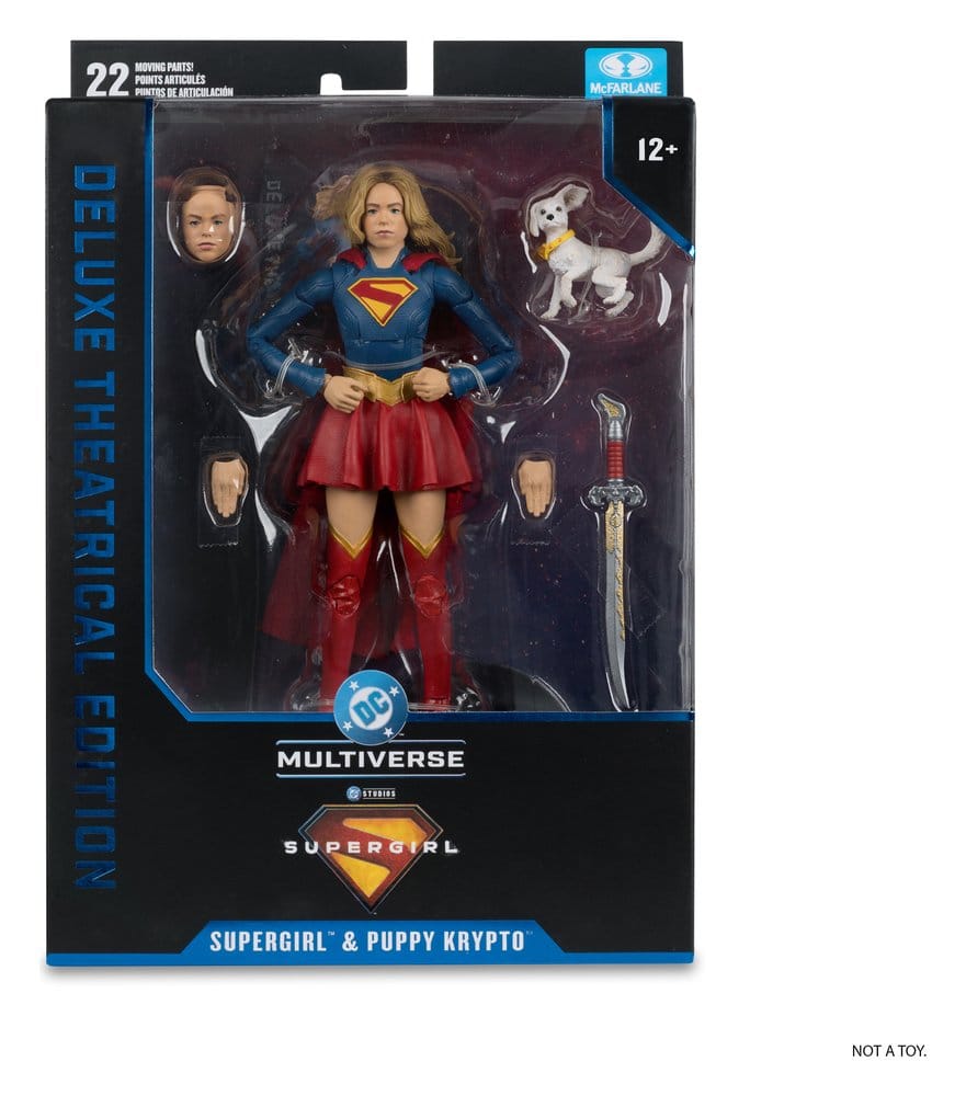 Supergirl (2026) DC Theatrical Deluxe Edition Action Figure Supergirl & Baby Krypto 17 cm