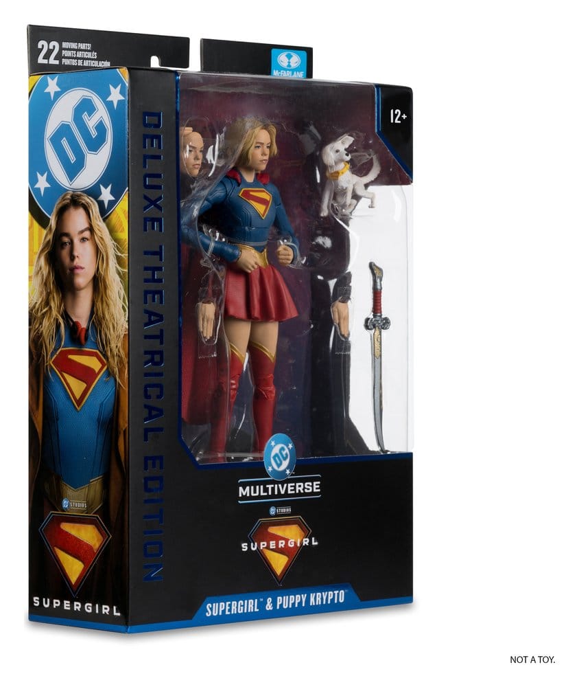 Supergirl (2026) DC Theatrical Deluxe Edition Action Figure Supergirl & Baby Krypto 17 cm