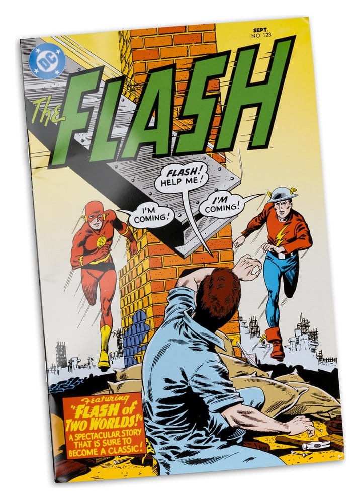 DC Direct Page Punchers Action Figure The Flash Jay Garrick (The Flash #123) (Red Platinum Edition) 18 cm