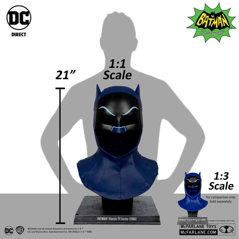 Batman 1966 DC Direct Replica 1/1 Cappuccio di Batman 53 cm
