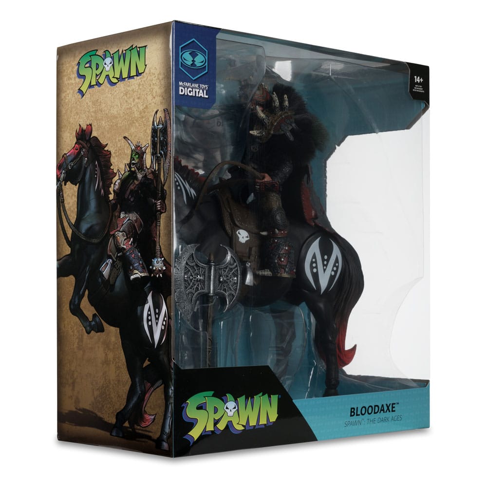 Spawn Action Figure 2-Pack Bloodaxe with Horse (Spawn: The Dark Ages) 18 cm
