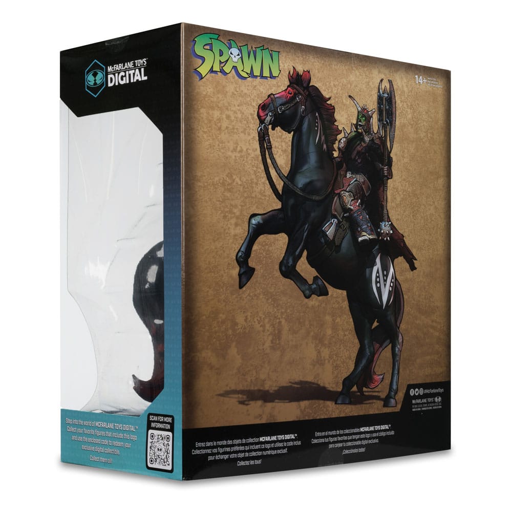 Spawn Action Figure 2-Pack Bloodaxe with Horse (Spawn: The Dark Ages) 18 cm