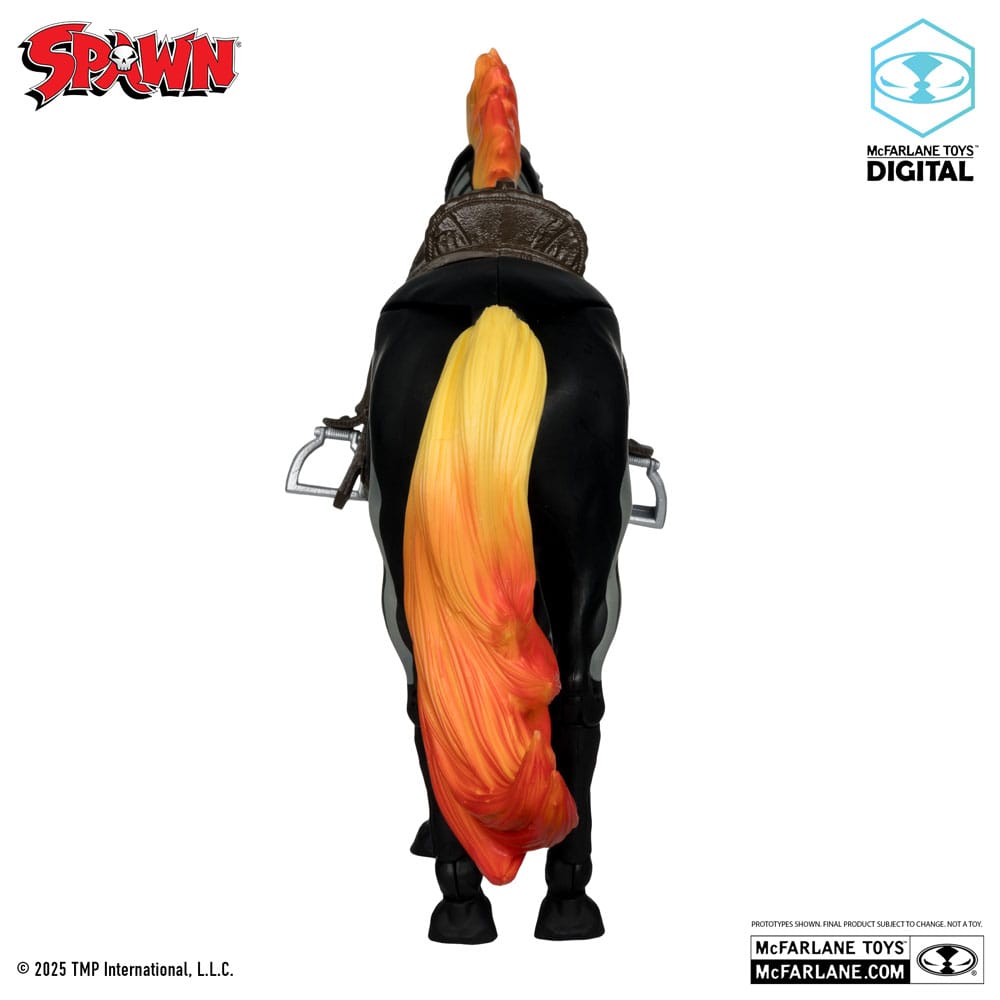 Spawn Action Figure Bloodaxe with Horse (Spawn: The Dark Ages) (McFarlane Toys 30th Anniversary) (Gold Label) 18 cm