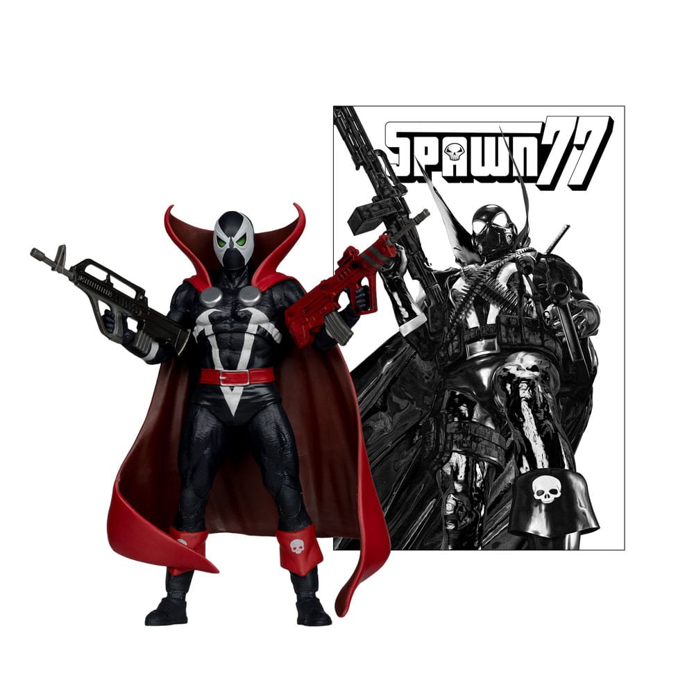 Spawn Page Punchers Action Figure Spawn 1977 Red and Black (Chase) Red Platinum Edition 18 cm