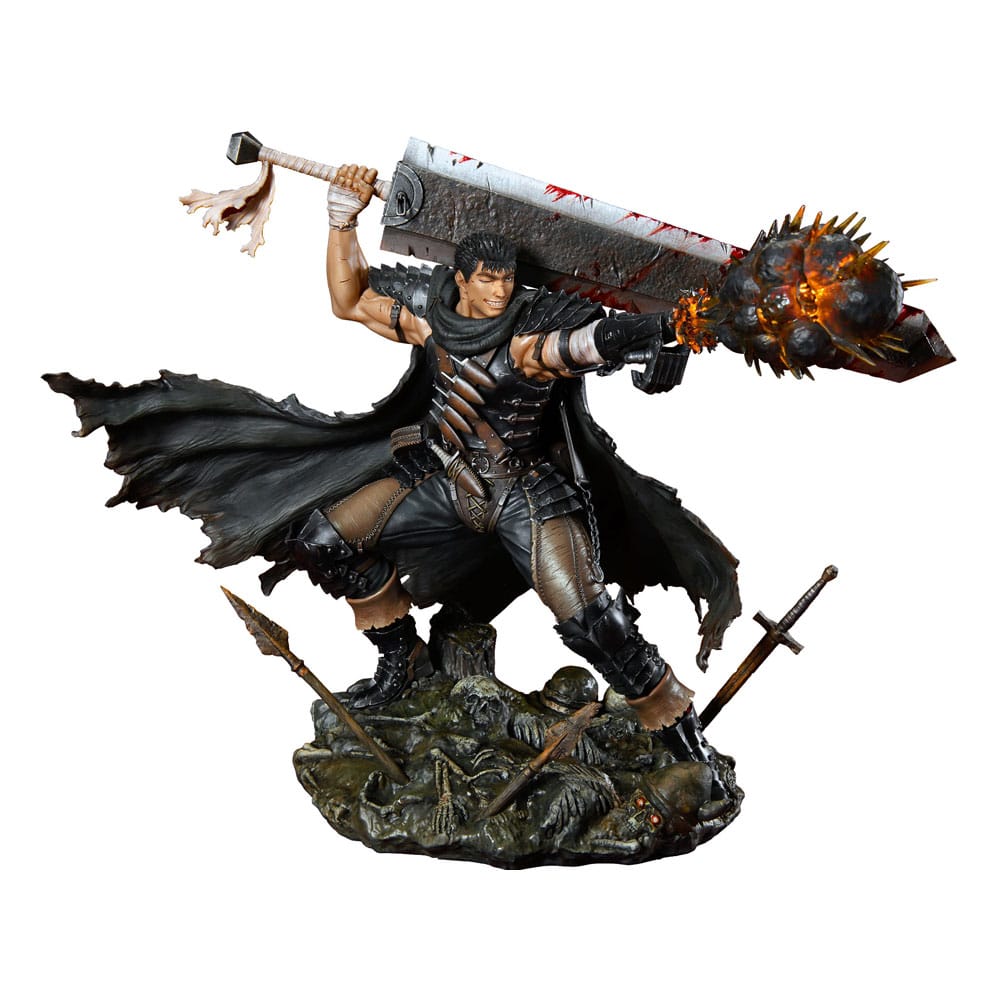 Berserk 1/7 Guts Black Swordsman PVC Statue Ver. 26 cm